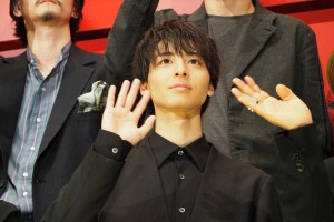 映画『見えない目撃者』完成披露試写会に登場した高杉真宙