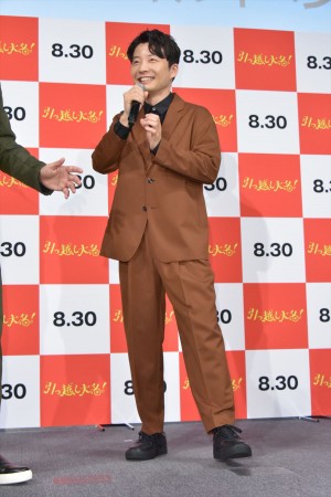 映画『引っ越し大名！』公開直前イベントに登場した星野源