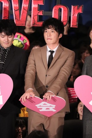 『劇場版おっさんずラブ ～LOVE or DEAD～』初日舞台挨拶に登場した田中圭