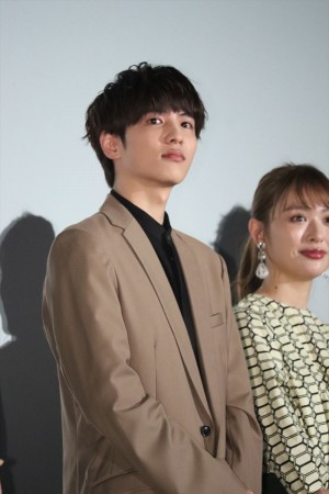 『劇場版おっさんずラブ ～LOVE or DEAD～』初日舞台挨拶に登場した志尊淳