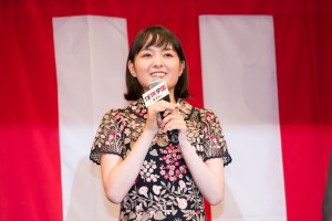 映画『任侠学園』完成披露試写会に登場した葵わかな