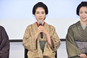 映画『みをつくし料理帖』第二弾キャスト発表記者会見に登場した松本穂香