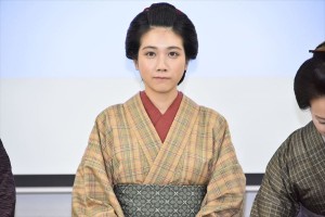 映画『みをつくし料理帖』第二弾キャスト発表記者会見に登場した松本穂香