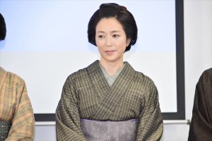 映画『みをつくし料理帖』第二弾キャスト発表記者会見に登場した若村麻由美