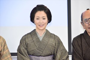 映画『みをつくし料理帖』第二弾キャスト発表記者会見に登場した若村麻由美