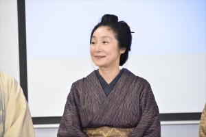 映画『みをつくし料理帖』第二弾キャスト発表記者会見に登場した浅野温子