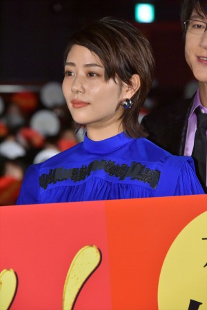 映画『引っ越し大名！』初日舞台挨拶に登場した高畑充希