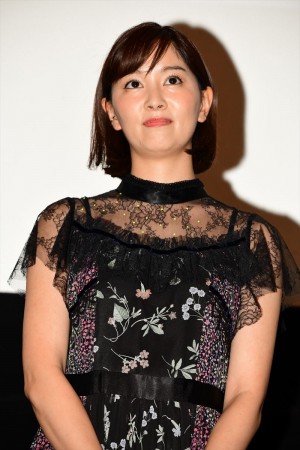 映画『初恋ロスタイム』完成披露上映会に登場した石橋杏奈