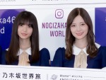 乃木坂46“新プロジェクト”発表記者会見に登場した（左から）齋藤飛鳥、白石麻衣