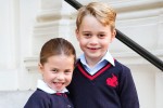 【写真】シャーロット王女、ジョージ王子と初登校　キュートな制服姿を披露