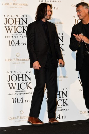 『ジョン・ウィック：パラベラム』ジャパンプレミアに登場したキアヌ・リーヴス