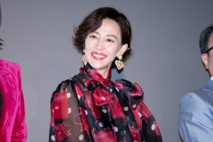 映画『記憶にございません！』初日舞台挨拶に登場した木村佳乃