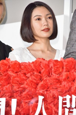 映画『人間失格 太宰治と3人の女たち』公開記念舞台挨拶に出席した二階堂ふみ