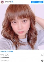 平愛梨ガッカリ…パーマのはずだったのに… 「平愛梨」インスタグラム