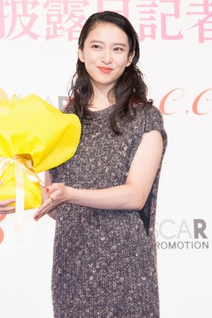 「C.C.ガールズ3」デビューお披露目記者発表会に登場した武井咲