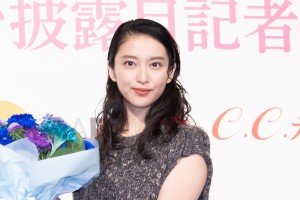 「C.C.ガールズ3」デビューお披露目記者発表会に登場した武井咲