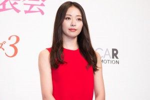 「C.C.ガールズ3」デビューお披露目記者発表会に登場した中川知香（C.C.ガールズ3）