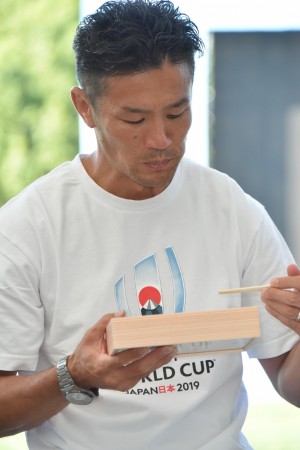 『ラグビーワールドカップ2019TM ファンゾーン in 神奈川・横浜』事前取材に登場した廣瀬俊朗氏