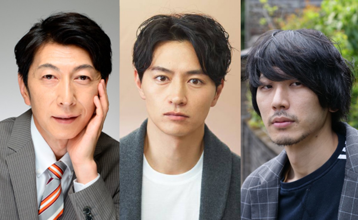 (左から)日曜ドラマ『ニッポンノワール ―刑事Yの反乱―』に出演する篠井英介、細田善彦、栄信