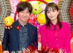 （左から）『怒られ履歴書』囲み取材に登場した内村光良、川口春奈