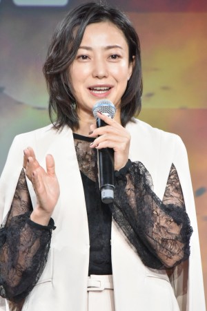 映画『ジェミニマン』公開アフレコイベントに登場した菅野美穂