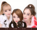 にこるんが仲良しプリクラ写真を公開（左から藤田ニコル、志田愛佳、Niki）※「藤田ニコル」公式ツイッター