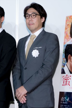 映画『蜜蜂と遠雷』囲み取材に登場した石川慶監督