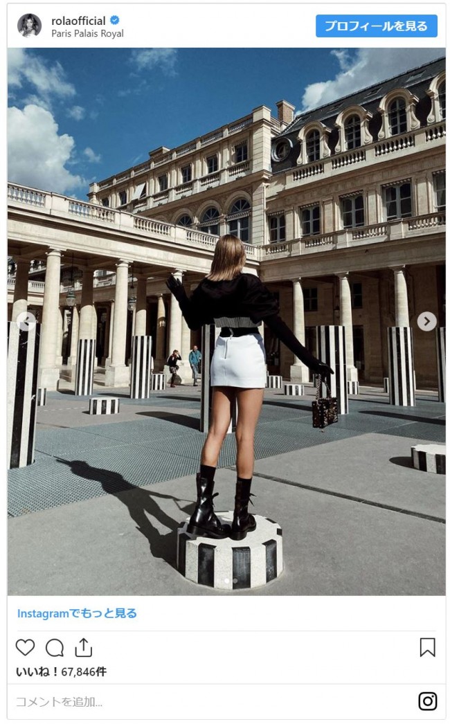ローラ 服と舞台がピッタリ パリでのおしゃれショットに反響 19年10月5日 写真 エンタメ ニュース クランクイン