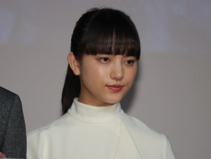 土曜ドラマ『俺の話は長い』完成披露試写会に出席した清原果耶