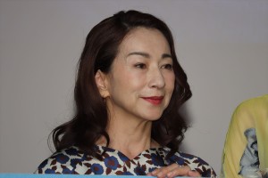 土曜ドラマ『俺の話は長い』完成披露試写会に出席した原田美枝子