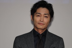 土曜ドラマ『俺の話は長い』完成披露試写会に出席した安田顕