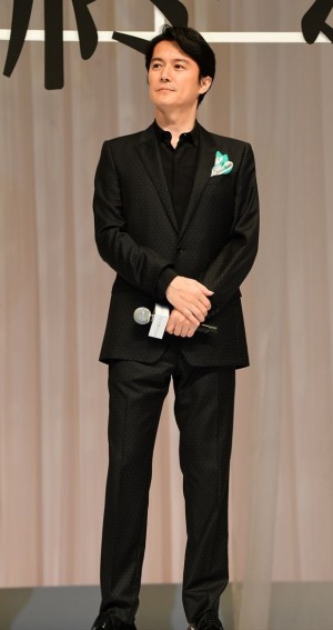 『マチネの終わりに』完成披露試写会に登場した福山雅治