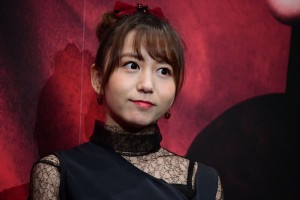 映画『地獄少女』完成披露試写会に登城した大場美奈