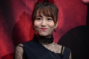 映画『地獄少女』完成披露試写会に登城した大場美奈