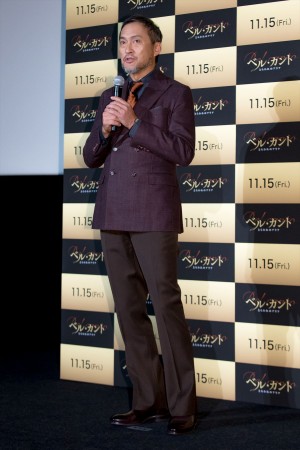 『ベル・カント とらわれのアリア』舞台挨拶付きジャパンプレミアに登場した渡辺謙