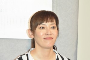 ドラマ10『ミス・ジコチョー～天才・天ノ教授の調査ファイル～』会見に登場した須藤理彩