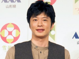 山形のお米『雪若丸』新CM発表会に登場した田中圭