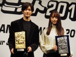 第36回ベストジーニスト2019 発表会に登場した中島裕翔、山本美月