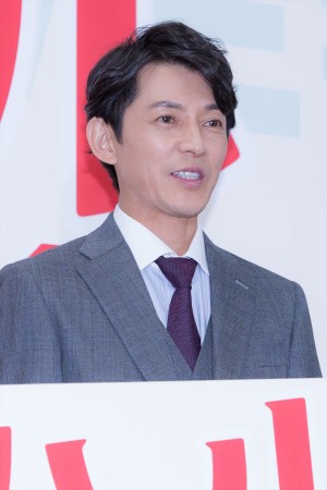ドラマBiz『ハル ～総合商社の女～』記者発表会に登場した藤木直人
