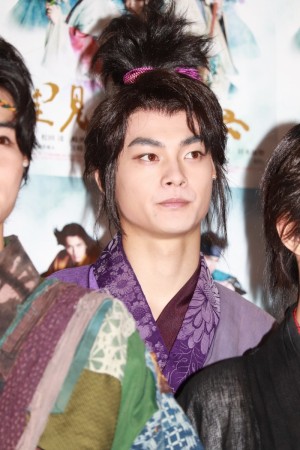 スペクタクル時代劇『里見八犬伝』囲み取材に登場した結木滉星