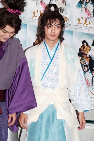 スペクタクル時代劇『里見八犬伝』囲み取材に登場した神尾楓珠