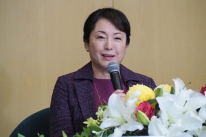 新春ドラマ特別企画『あしたの家族』制作発表に登場した松坂慶子