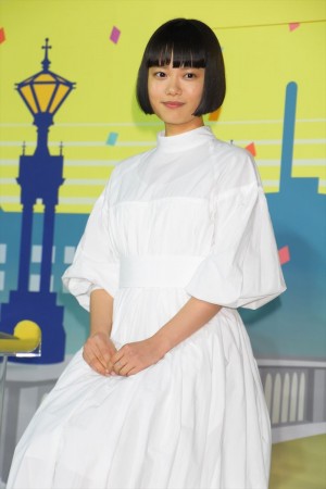 連続テレビ小説『おちょやん』制作・ヒロイン発表会見に登場した杉咲花