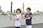 『世界野球　女子アナ12』で対決のトリを務める（左から）大下容子、小川知子