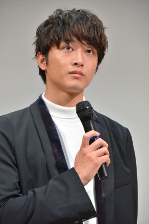 映画『いのちスケッチ』完成披露試写会に登場した佐藤寛太