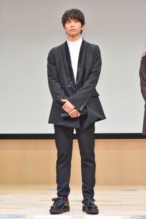 映画『いのちスケッチ』完成披露試写会に登場した佐藤寛太