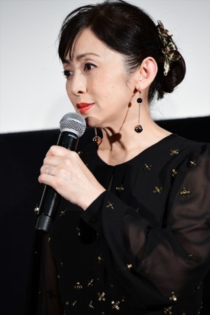 映画『最初の晩餐』公開記念舞台挨拶に登場した斉藤由貴