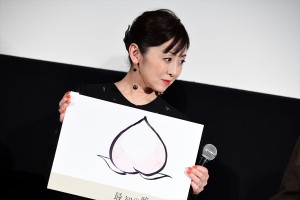 映画『最初の晩餐』公開記念舞台挨拶に登場した斉藤由貴