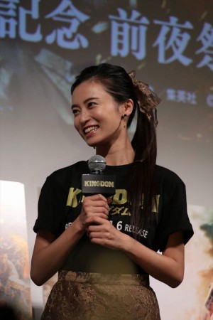 映画『キングダム』ブルーレイ＆DVDリリース記念 前夜祭に登場した小島瑠璃子