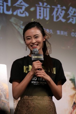 映画『キングダム』ブルーレイ＆DVDリリース記念 前夜祭に登場した小島瑠璃子
